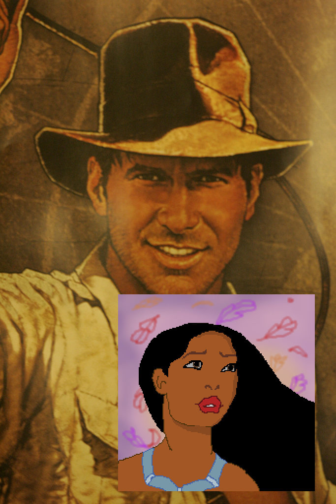 Photo of Pocahontas and Indiana Jones